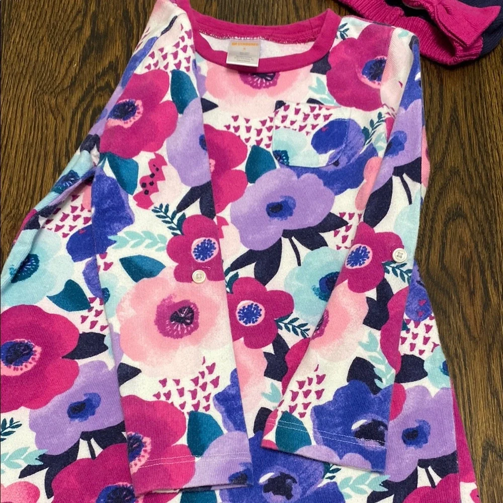 Floral Long Sleeve Dress with Hat